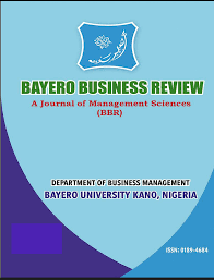Bayero Business Review cover