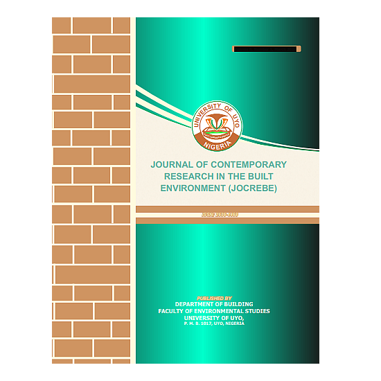 Journal of Contemporary Research in the Built Environment cover