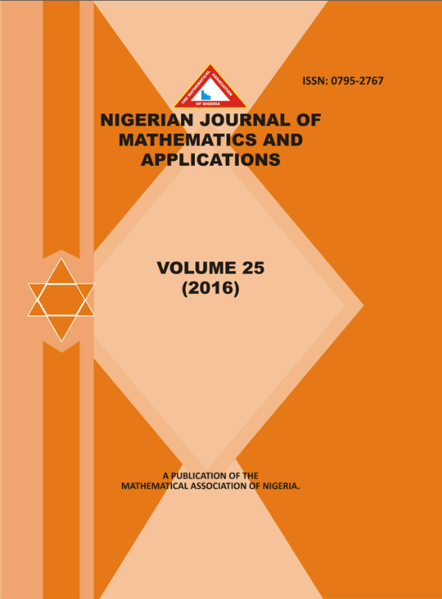 Nigerian Journal of Mathematics and Applications cover