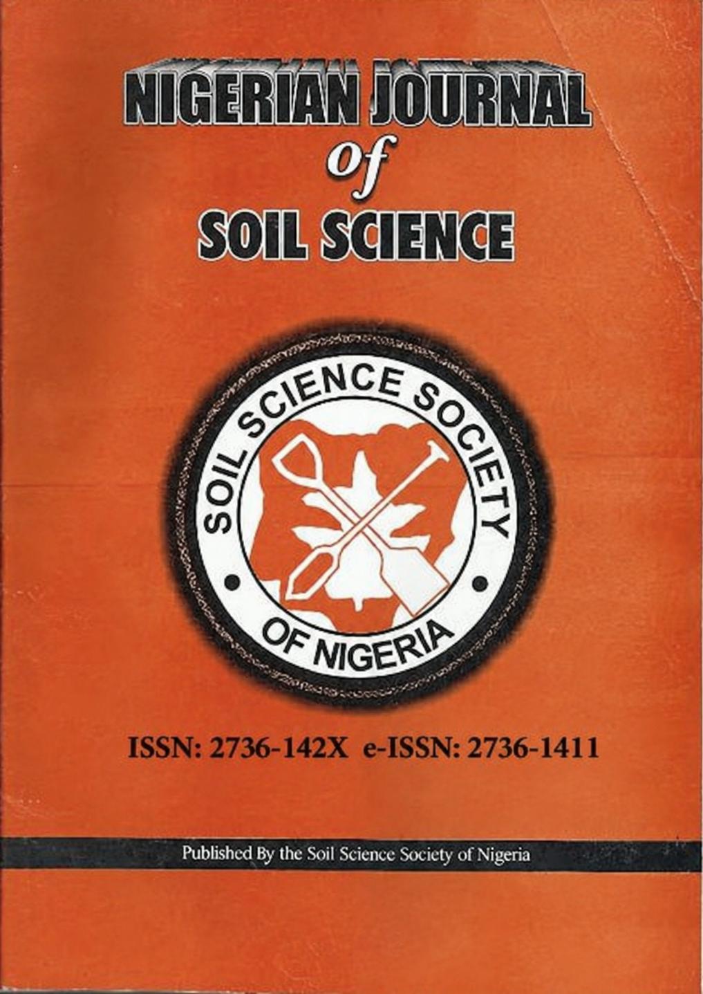 Nigerian Journal of Soil Science cover