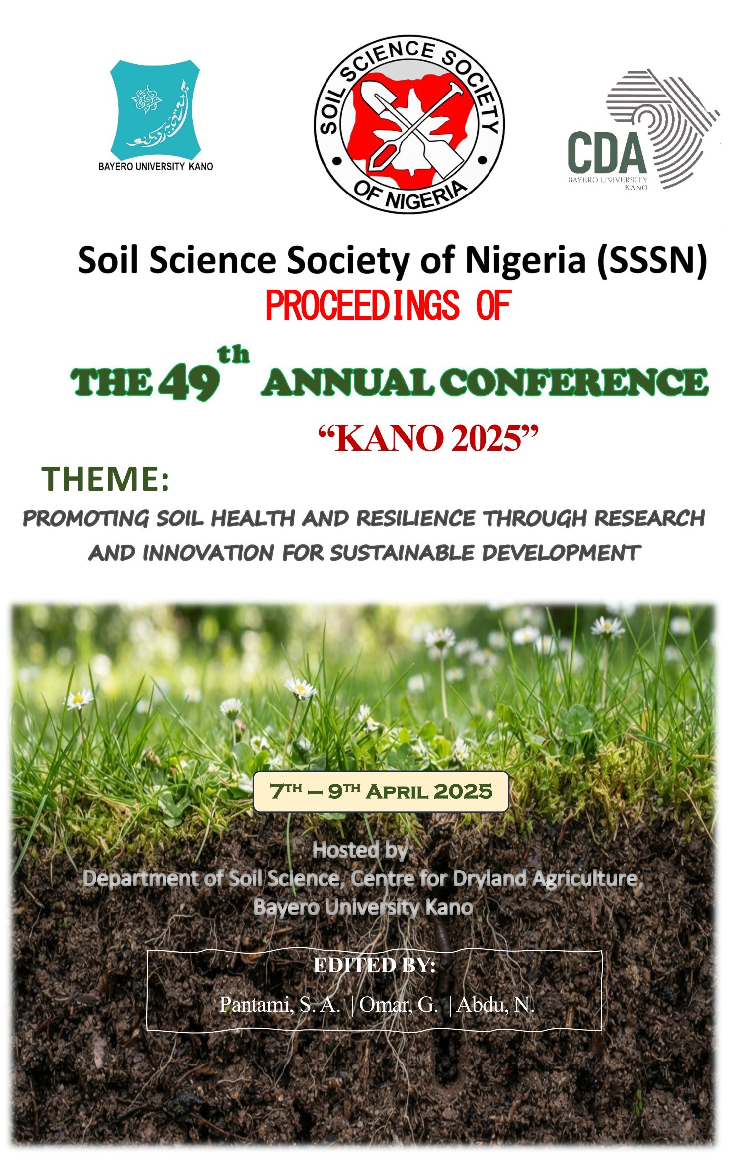 PROCEEDINGS OF THE 49TH ANNUAL CONFERENCE OF THE SOIL SCIENCE SOCIETY OF NIGERIA (KANO 2025)